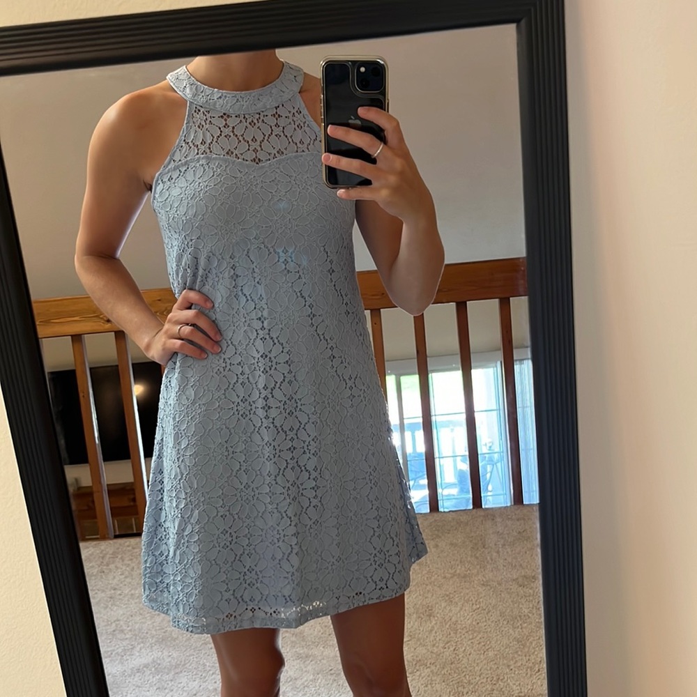 Blue Lace Dress